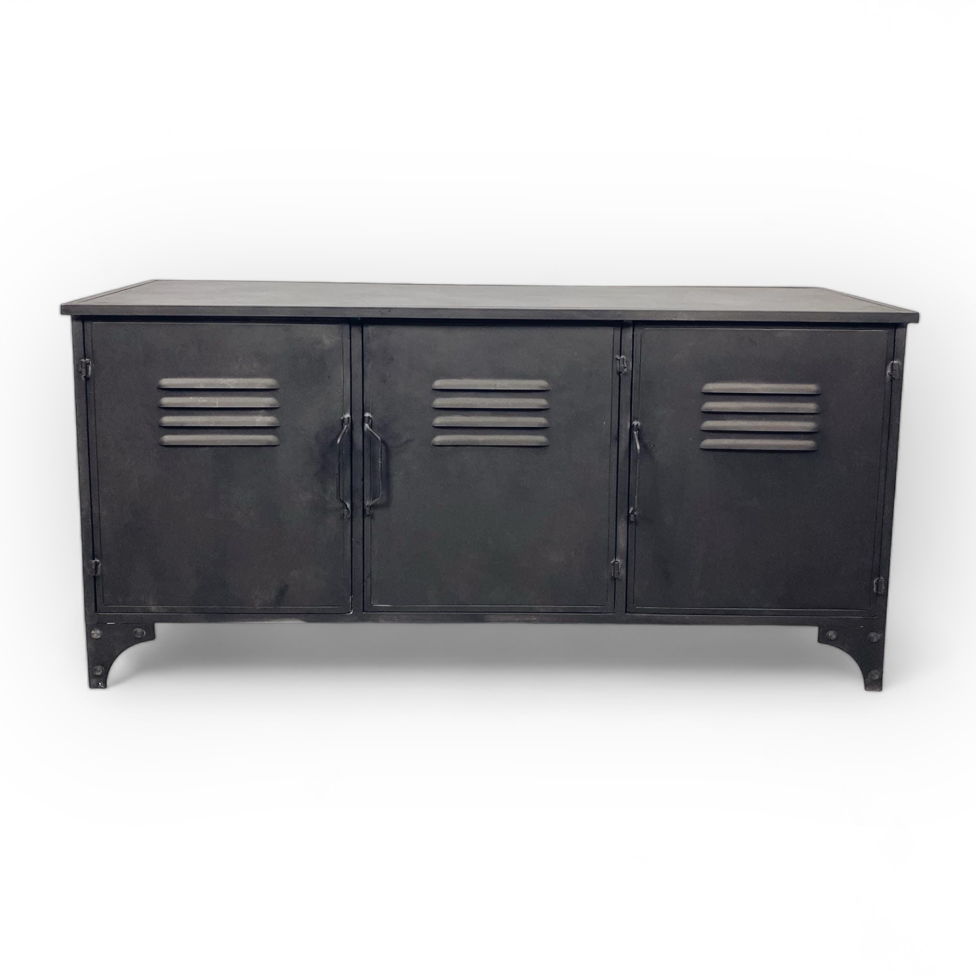 Тумба 3-дверна loft метал чорна CB-060