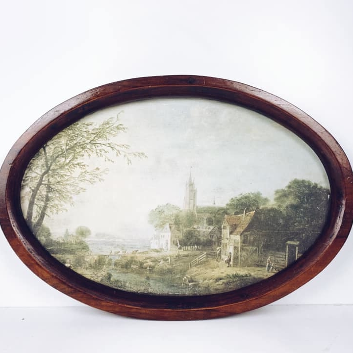 Пейзаж репродукція в овальній рамкі AR-442