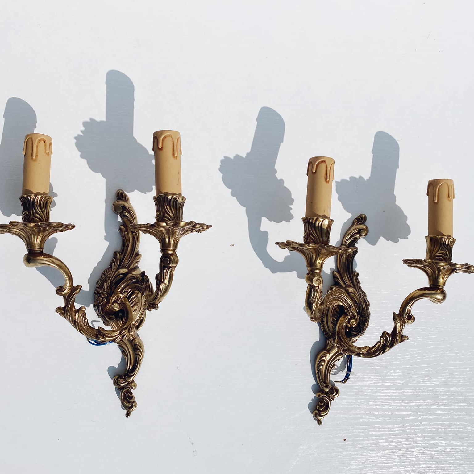 Бра-канделябр вінтаж бронза на 2 лампи LW-031