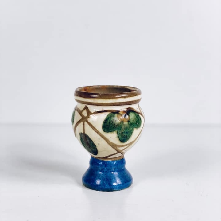 Ваза-кубок мала кераміка/розпис вінтаж VA-320