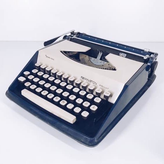 Друкарська машинка Remington вінтаж сыньо-біла
