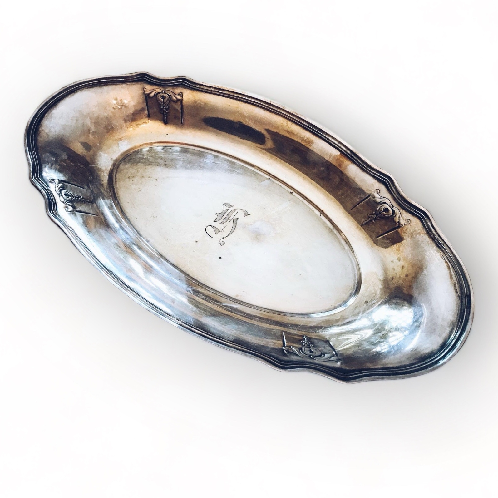 Блюдо овальне глибоке столове срібло PS-010