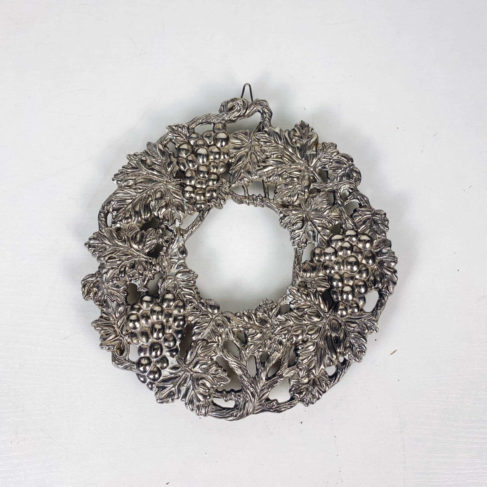 Декор Виноградний вінок сріблення вінтаж SV-001
