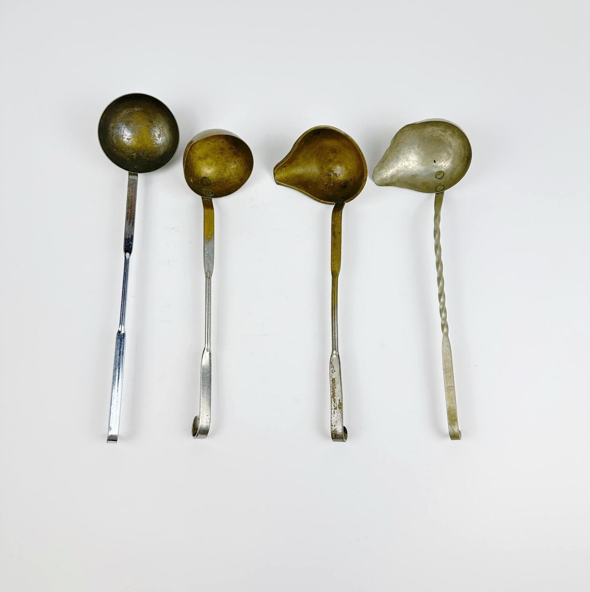 Черпачок для соусу латунь/сріблення вінтаж SV-003