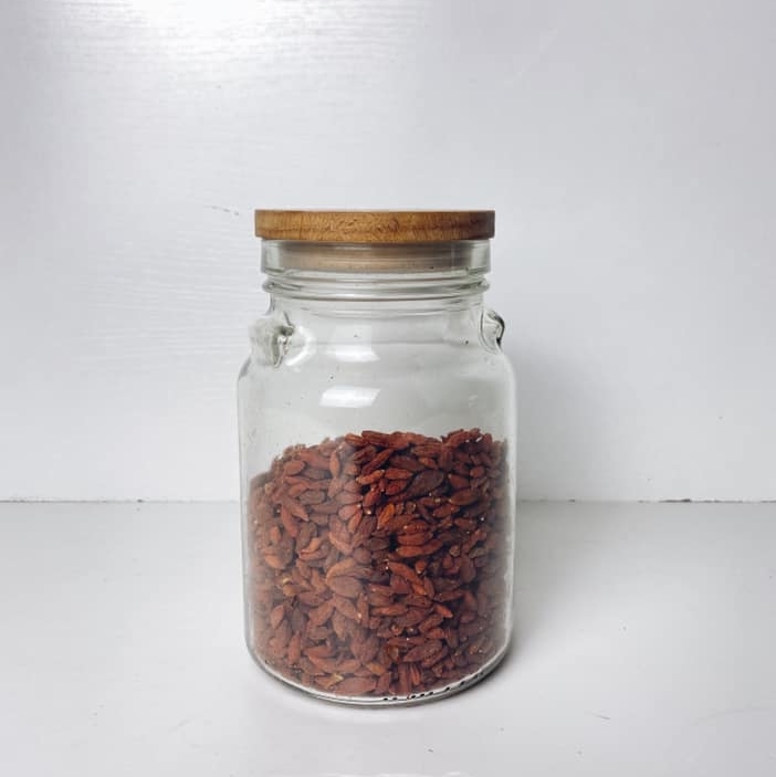 Банка з. наповненням скло/дерево KB-027