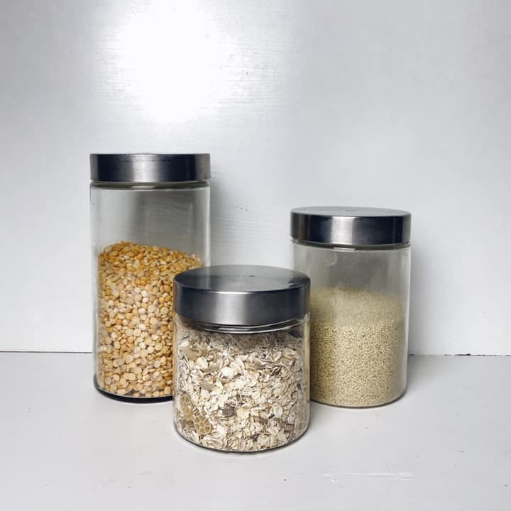 Банка з наповненням скло крупи KB-031