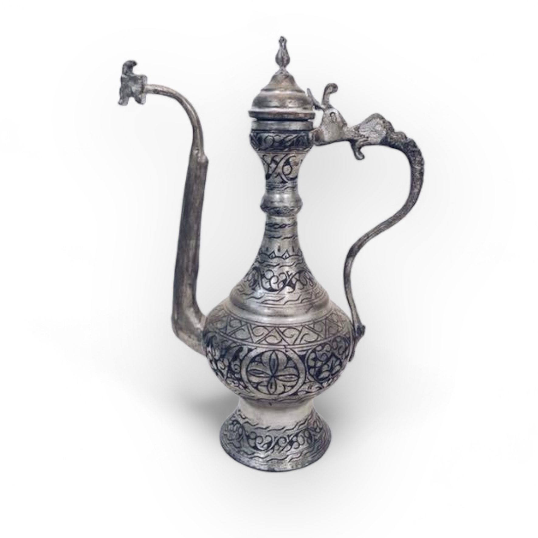 Глечик індійський з візерунками олово JU-022