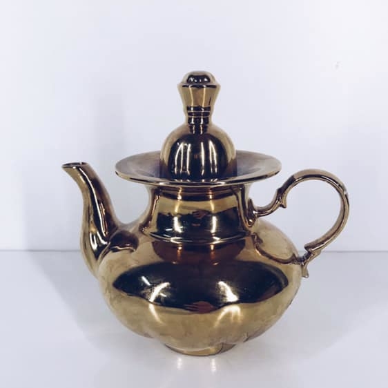 Чайник темне золото кераміка TE-045