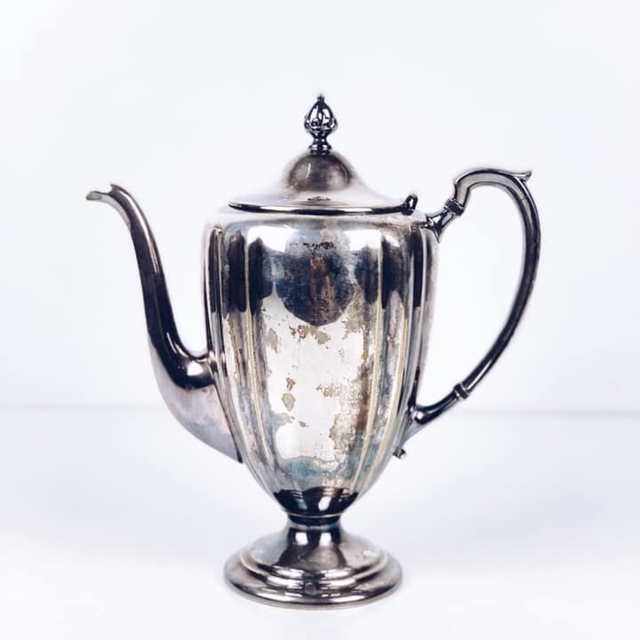 Чайник для чаю/кави столове срібло вінтаж TE-056