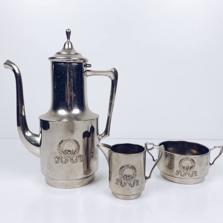 Чайник/набір столове срібло вінтаж TE-067