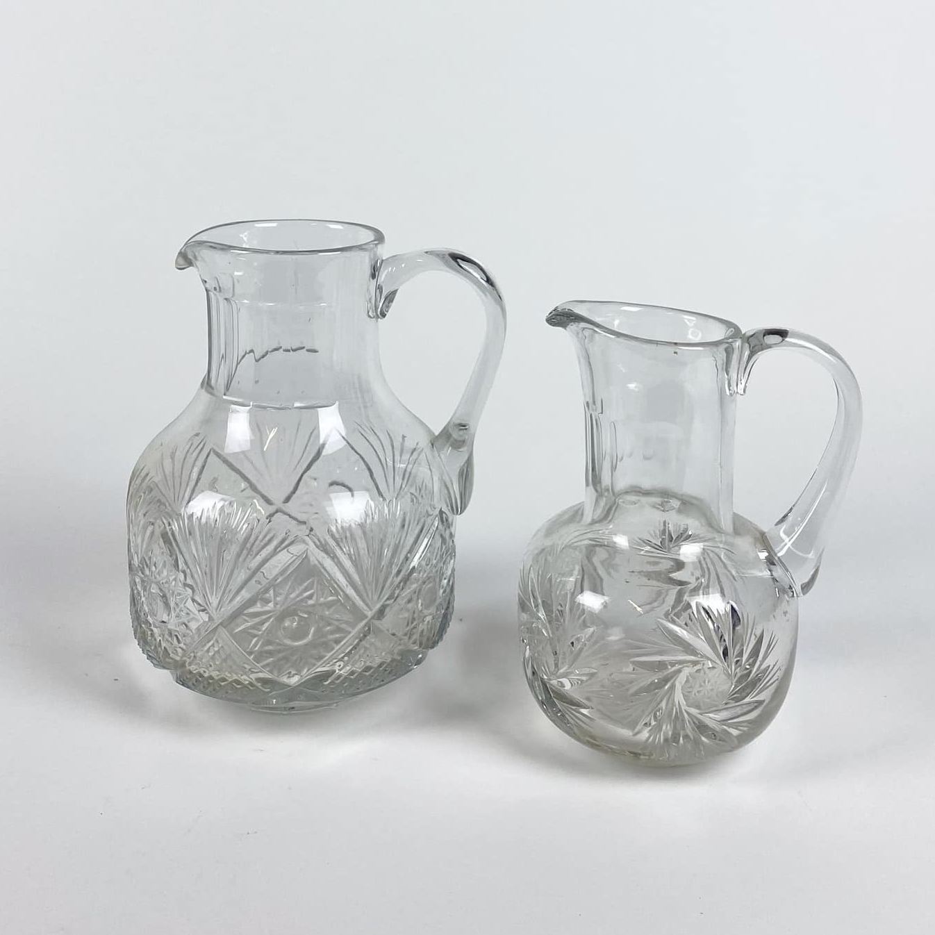 Глечик кришталь з різбленням JU-039