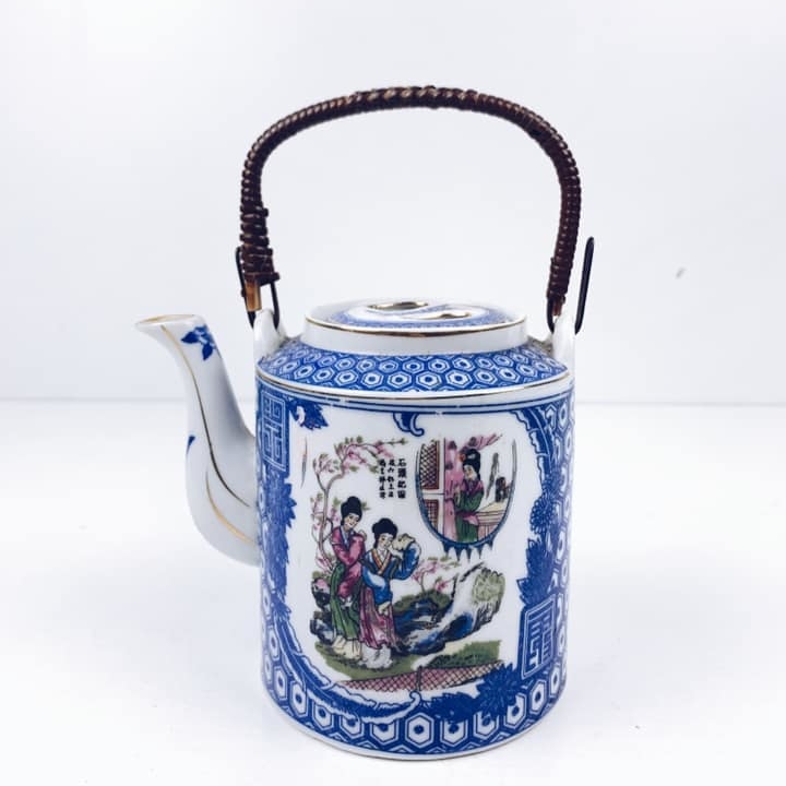 Чайник китайський з розписом порцеляна вінтаж TE-069