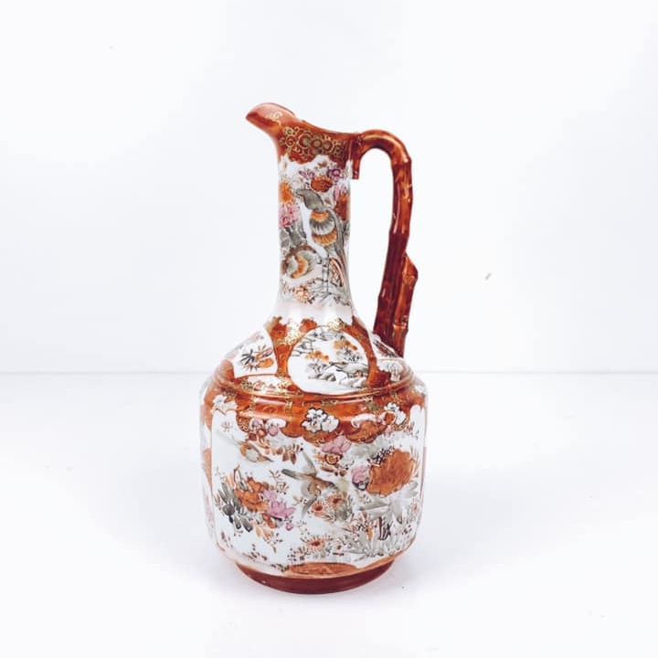 Глечик китайський з росписом порцеляна вінтаж JU-041