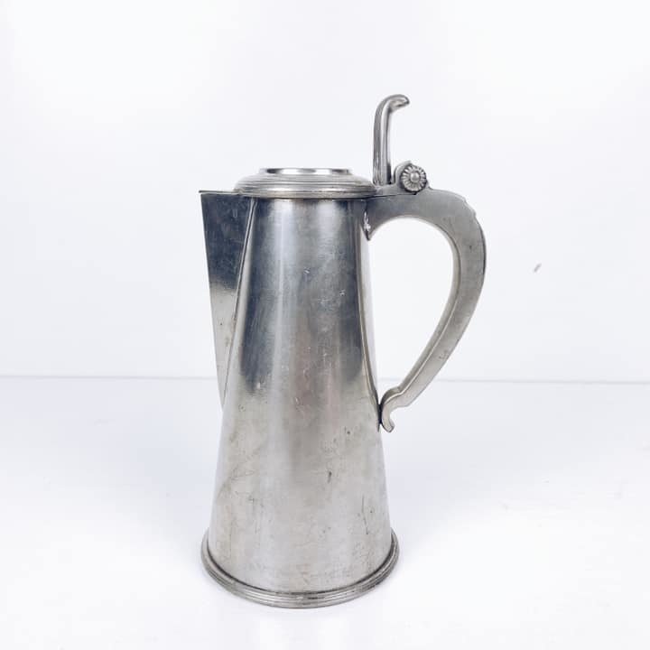 Глечик з кришкою олово вінтаж JU-043