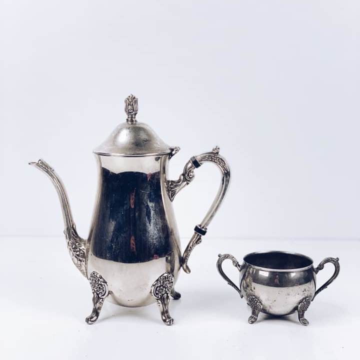 Чайник/цукерниця столове срібло вінтаж TE-079