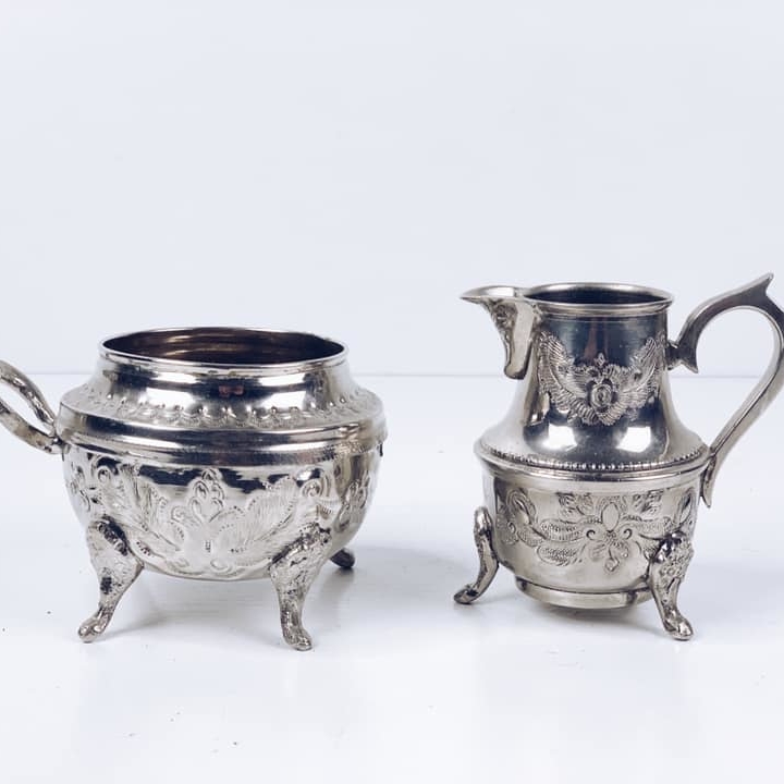 Молочник/цукерниця столове срібло вінтаж TE-082