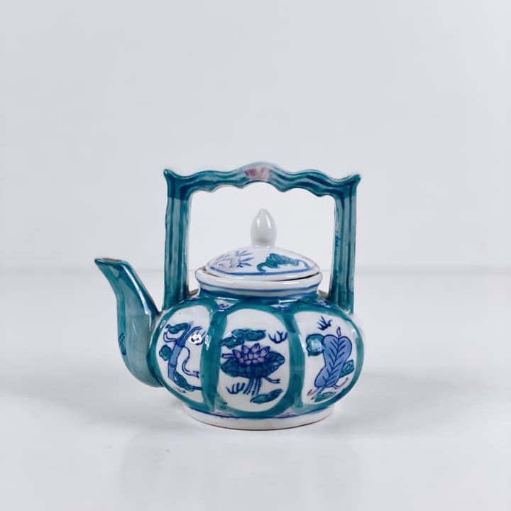 Чайник китайський з розписом порцеляна вінтаж TE-076