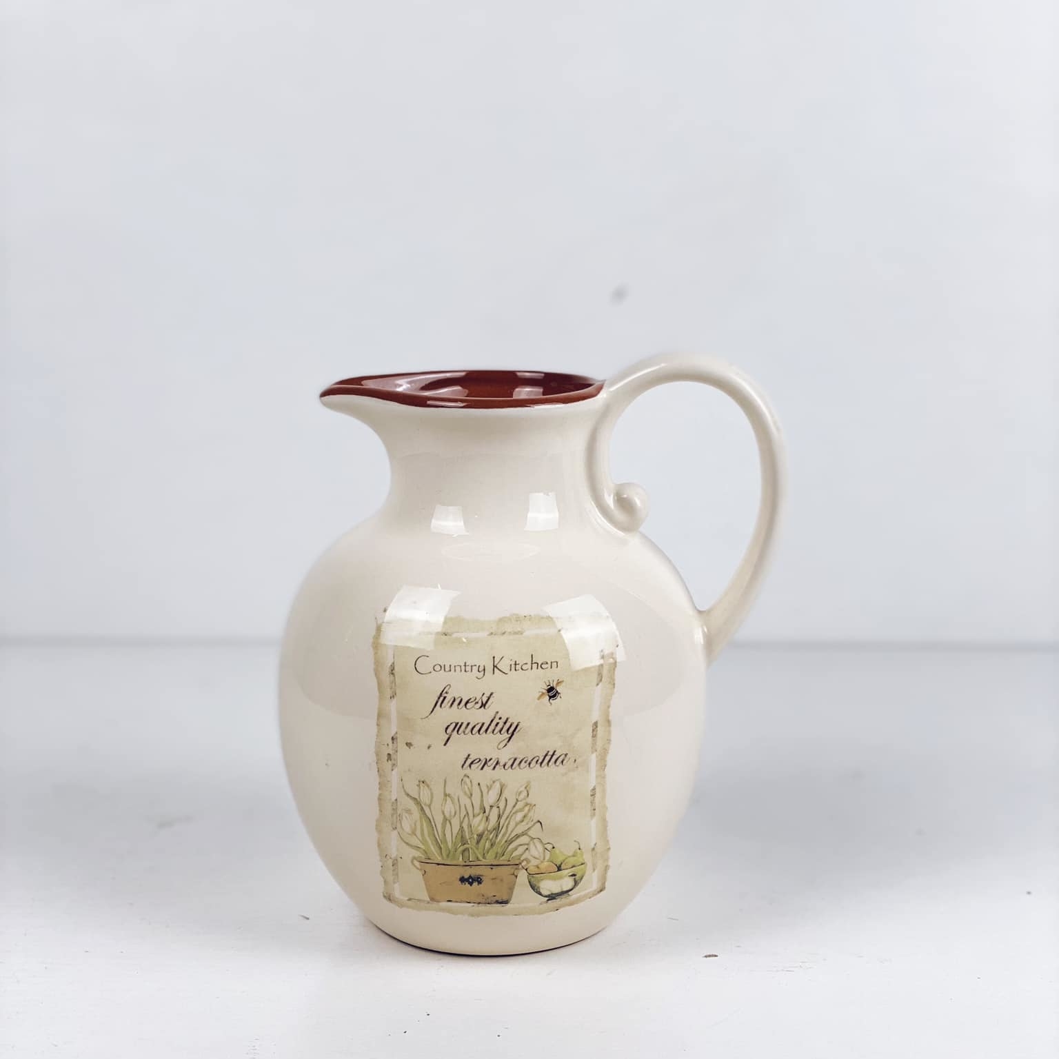 Глечик беж кантрі кераміка JU-065