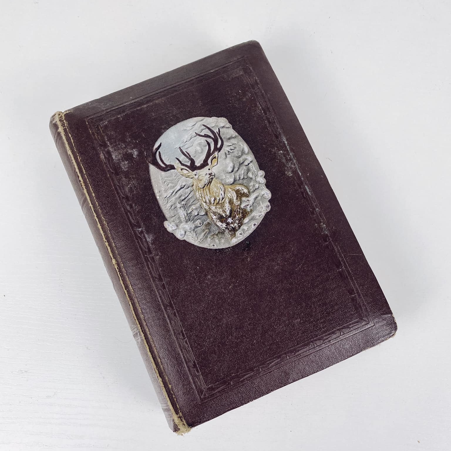 Альбом для фото вінтаж коричневий з оленем