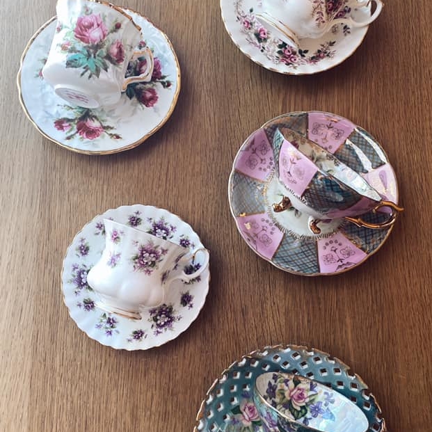 Чашка з блюдцем 1 порцеляна вінтаж