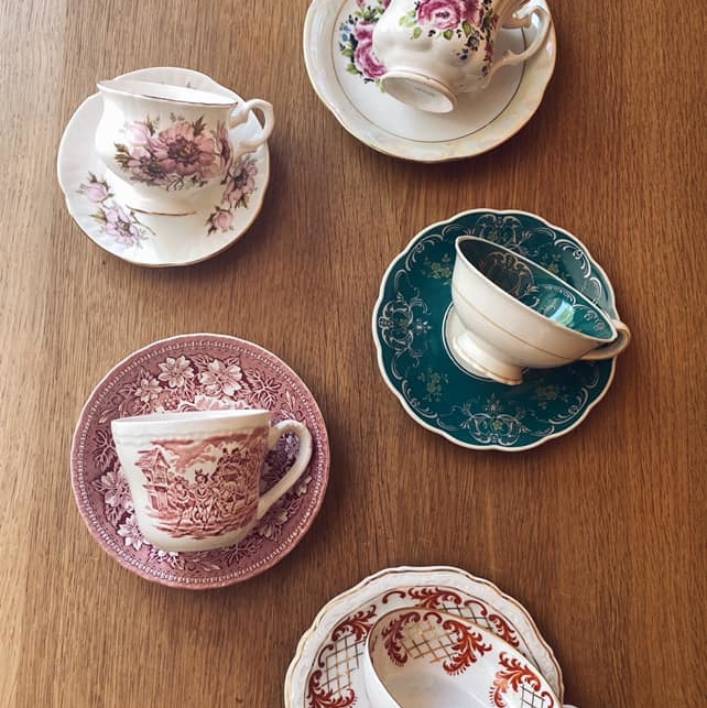 Чашка з блюдцем 5 порцеляна вінтаж