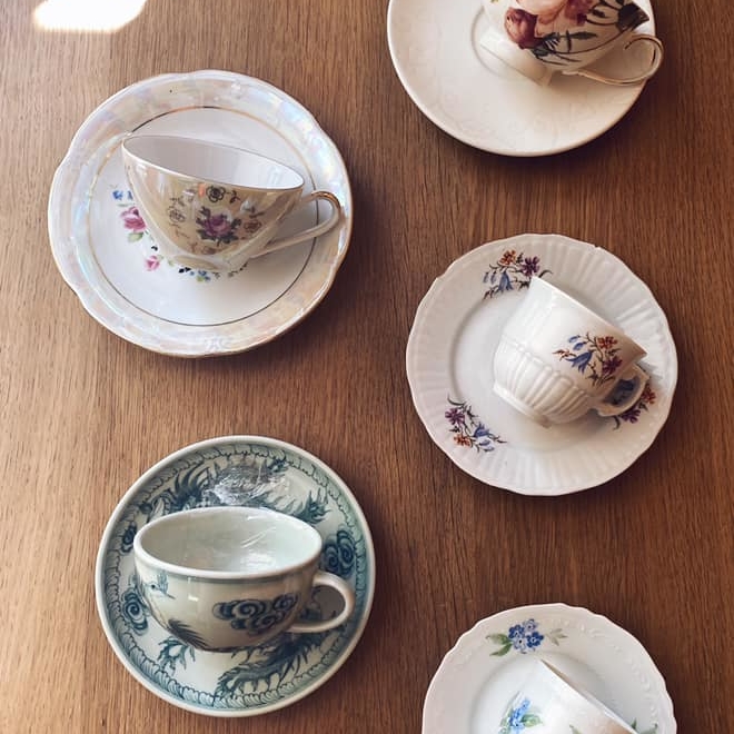 Чашка з блюдцем 7 порцеляна вінтаж