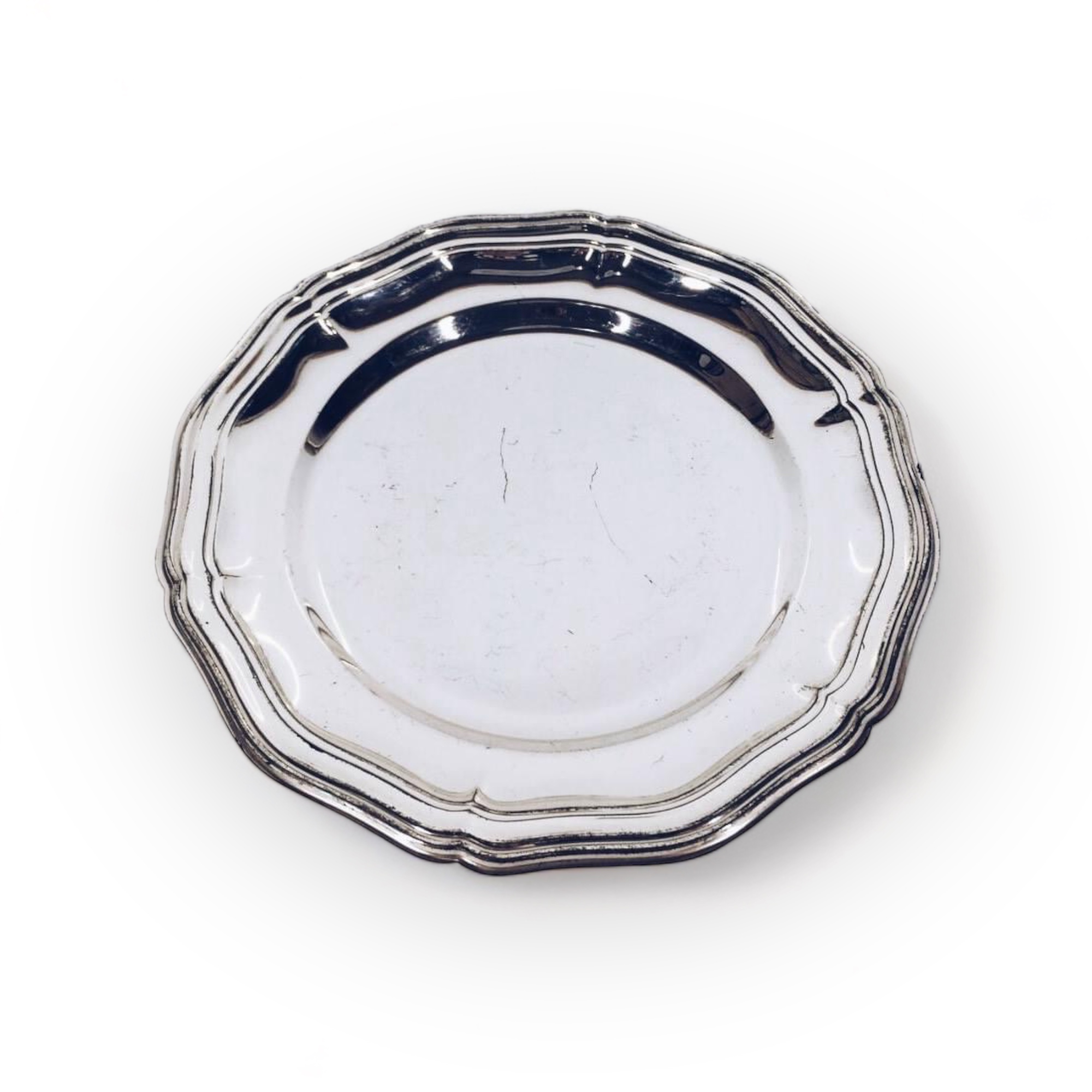 Тарілка вінтаж мельхіор PS-019