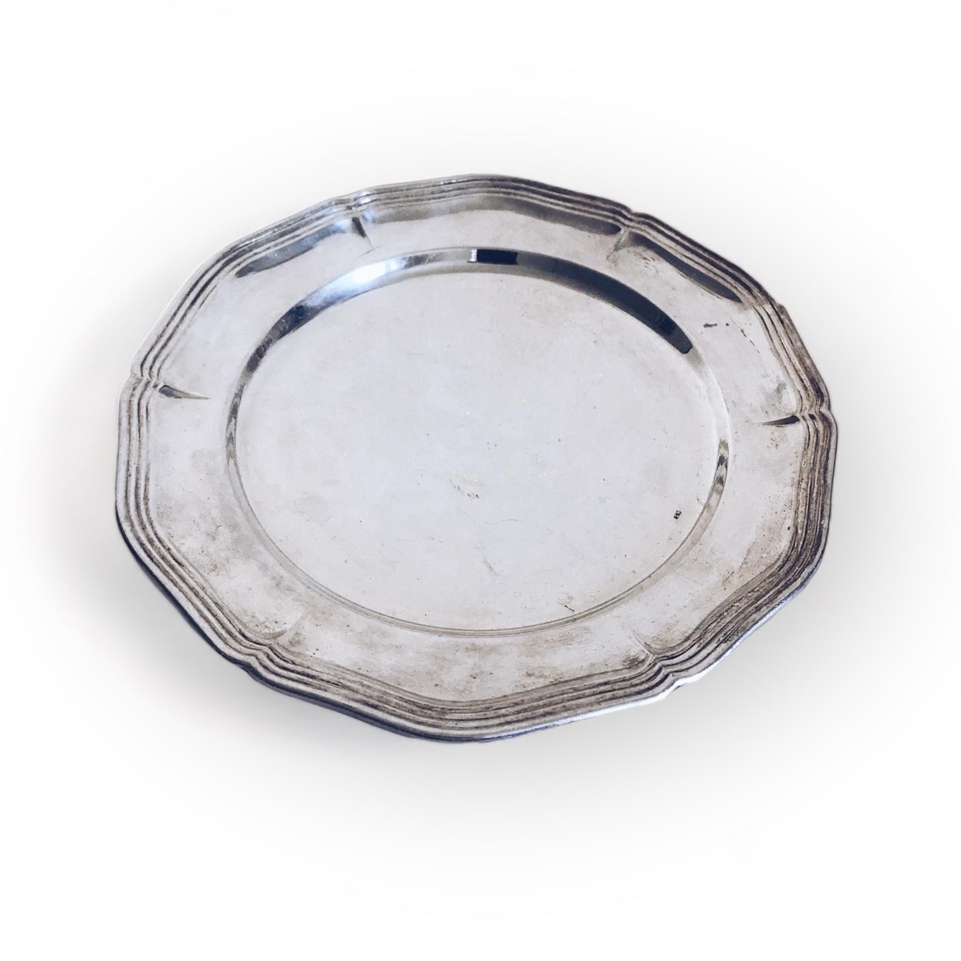 Тарілка вінтаж мельхіор PS-024