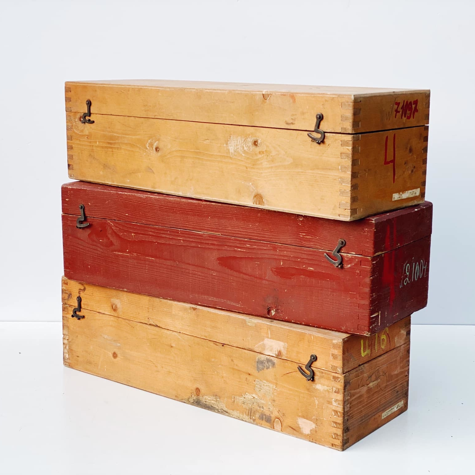 Ящик-контейнер для приладів вінтаж дерево 7