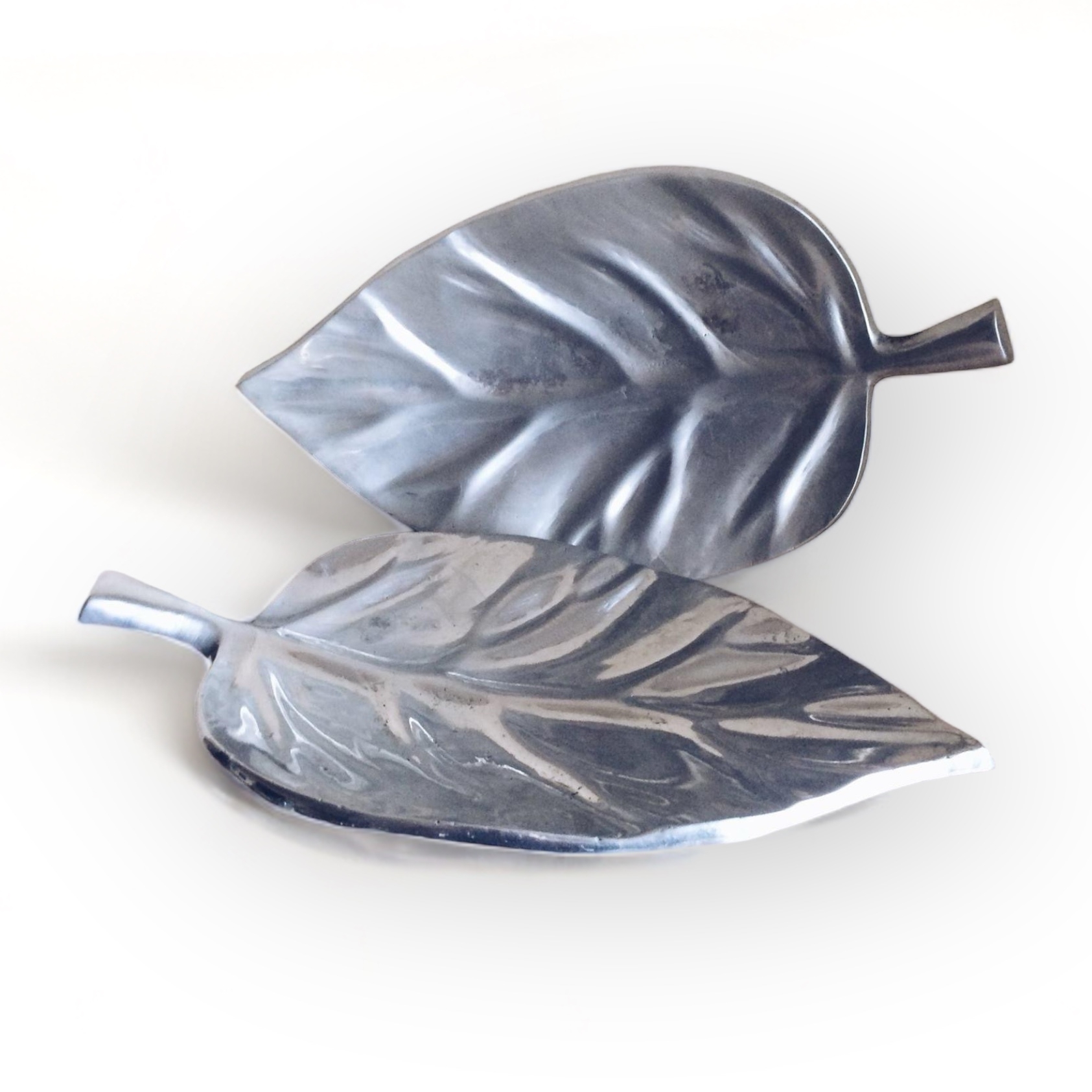 Блюдо Листок метал PS-029