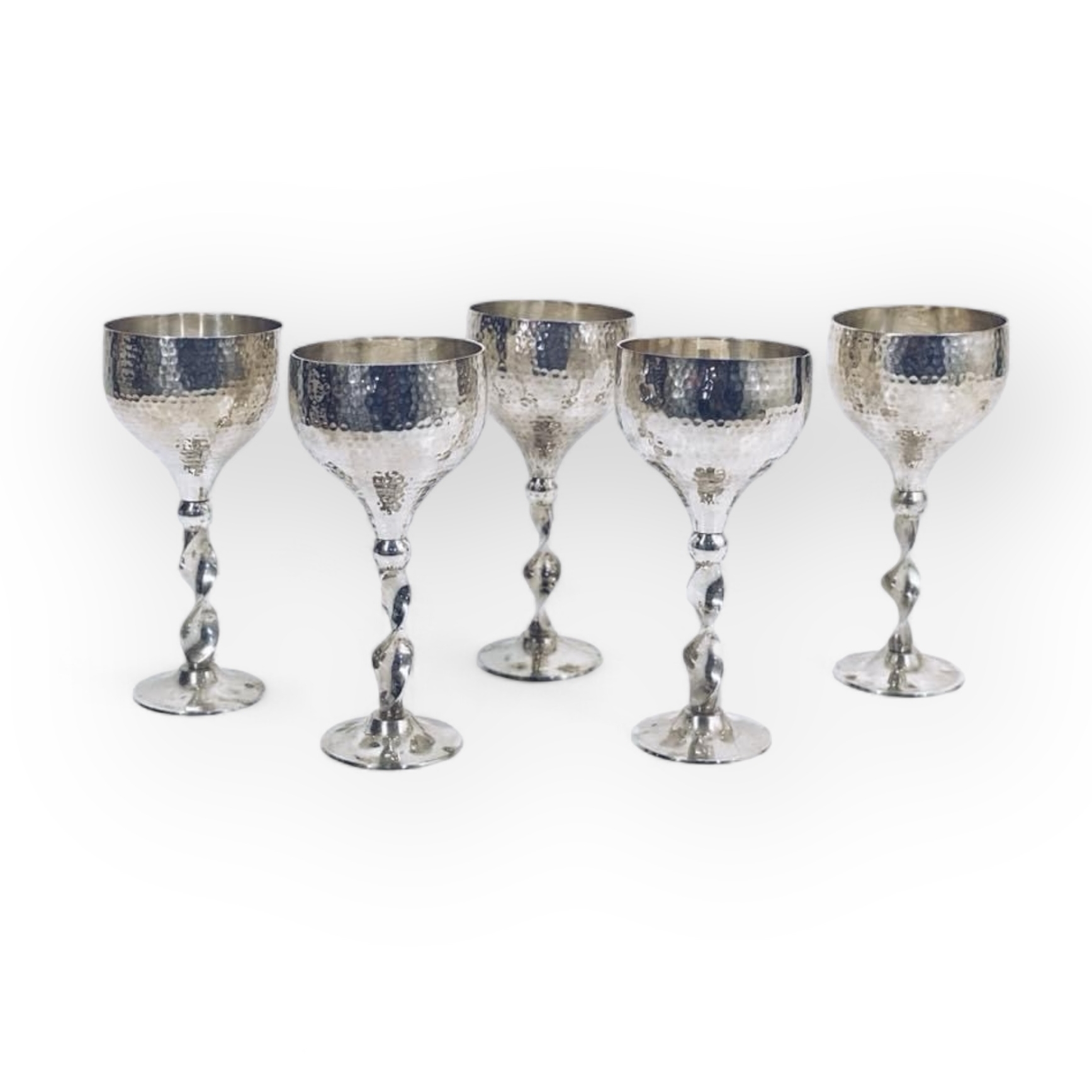 Бокали для вина вінтаж столове срібло SV-005