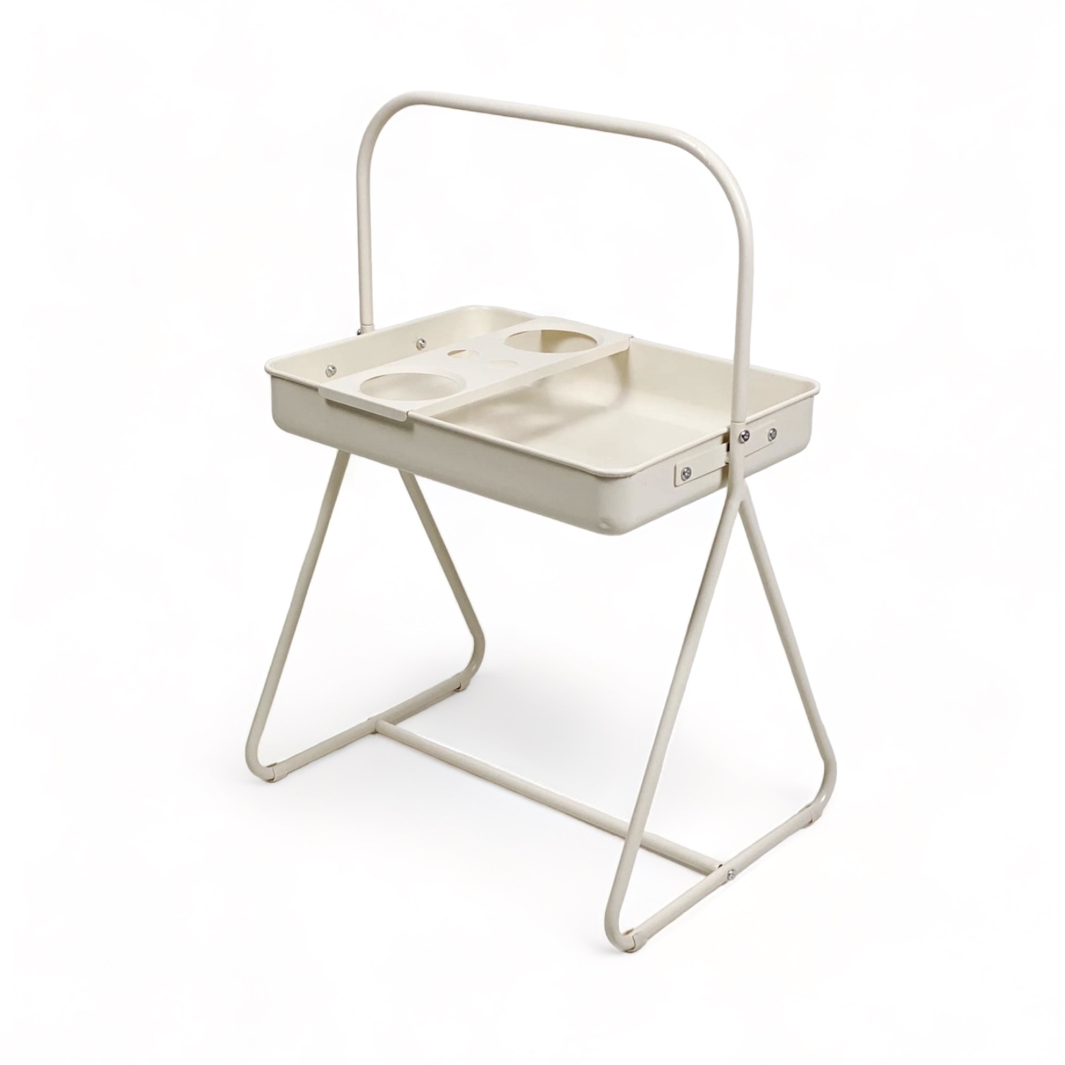 Столик переносний метал вершковий TB-914