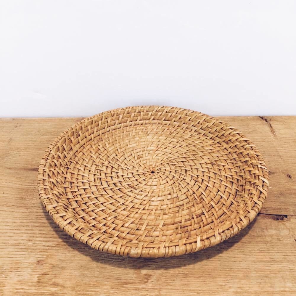 Кошик для фруктів круглий плетений ротанг BA-009