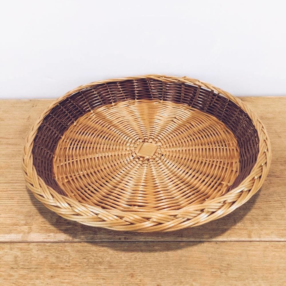 Кошик для фруктів круглий плетений ротанг BA-011
