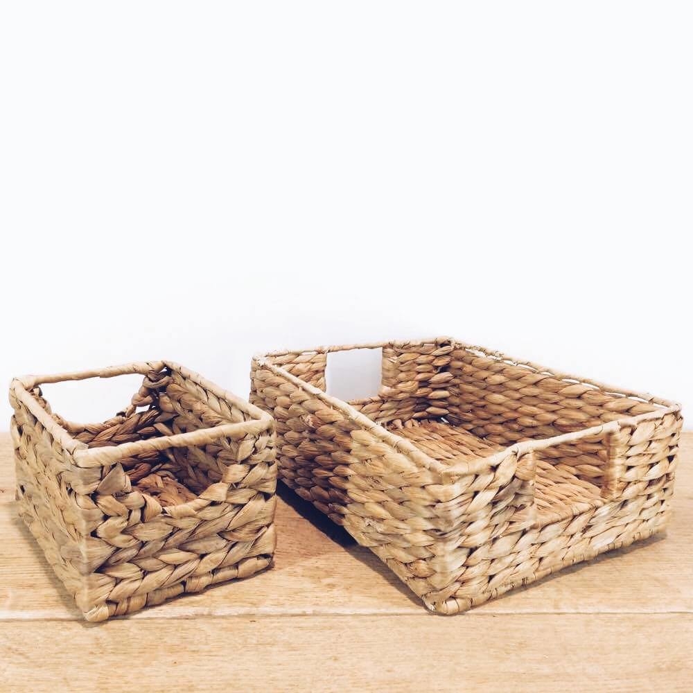 Кошик прямокутний з ручками банан BA-034