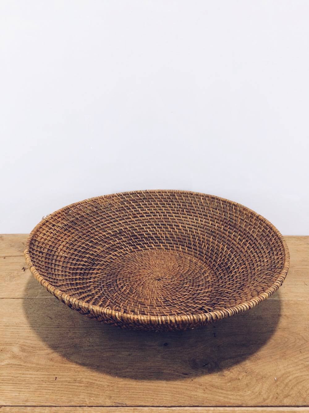 Кошик-миска круглий великий ротанг BA-024