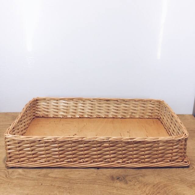 Кошик-лоток прямокутний для продуктів лоза/дерево BA-072