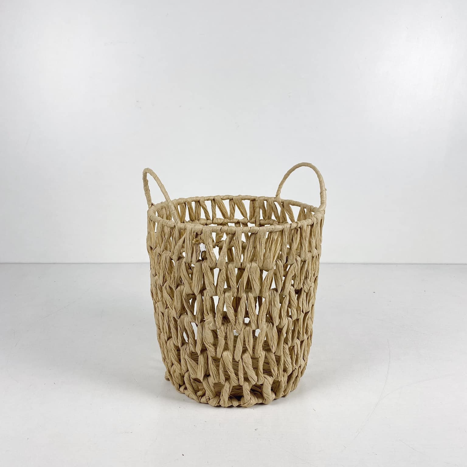 Кошик з 2 ручками плетений банан BA-096