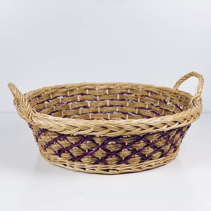 Кошик круглий низький з 2 ручками BA-104