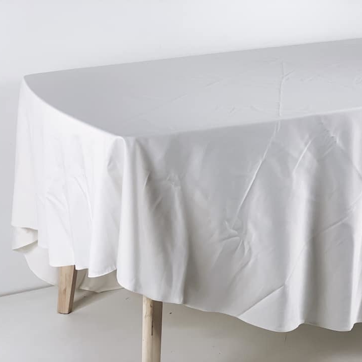 Скатертина кругла 220 св-беж TT-066