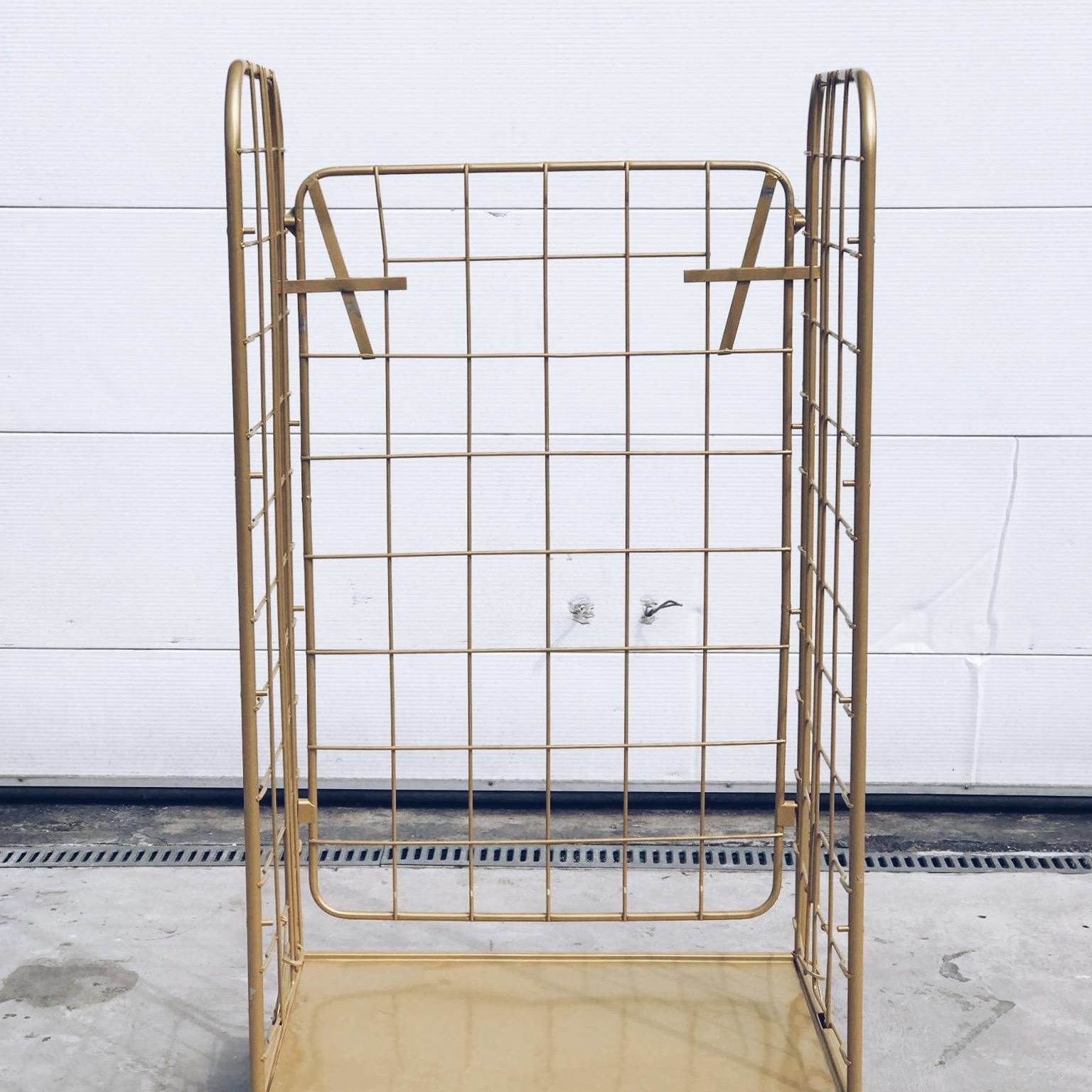 Візок вантажний сітка метал золото