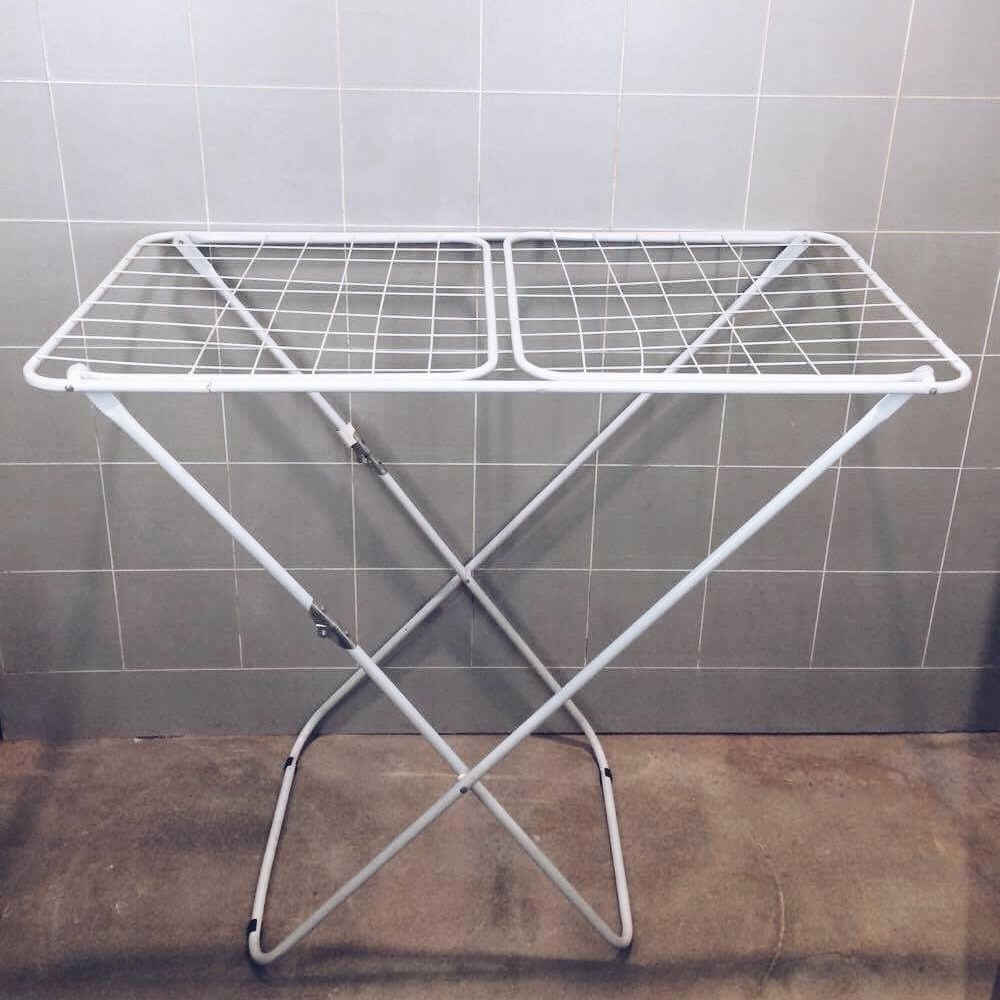 Сушарка для білизни розкладна біла метал