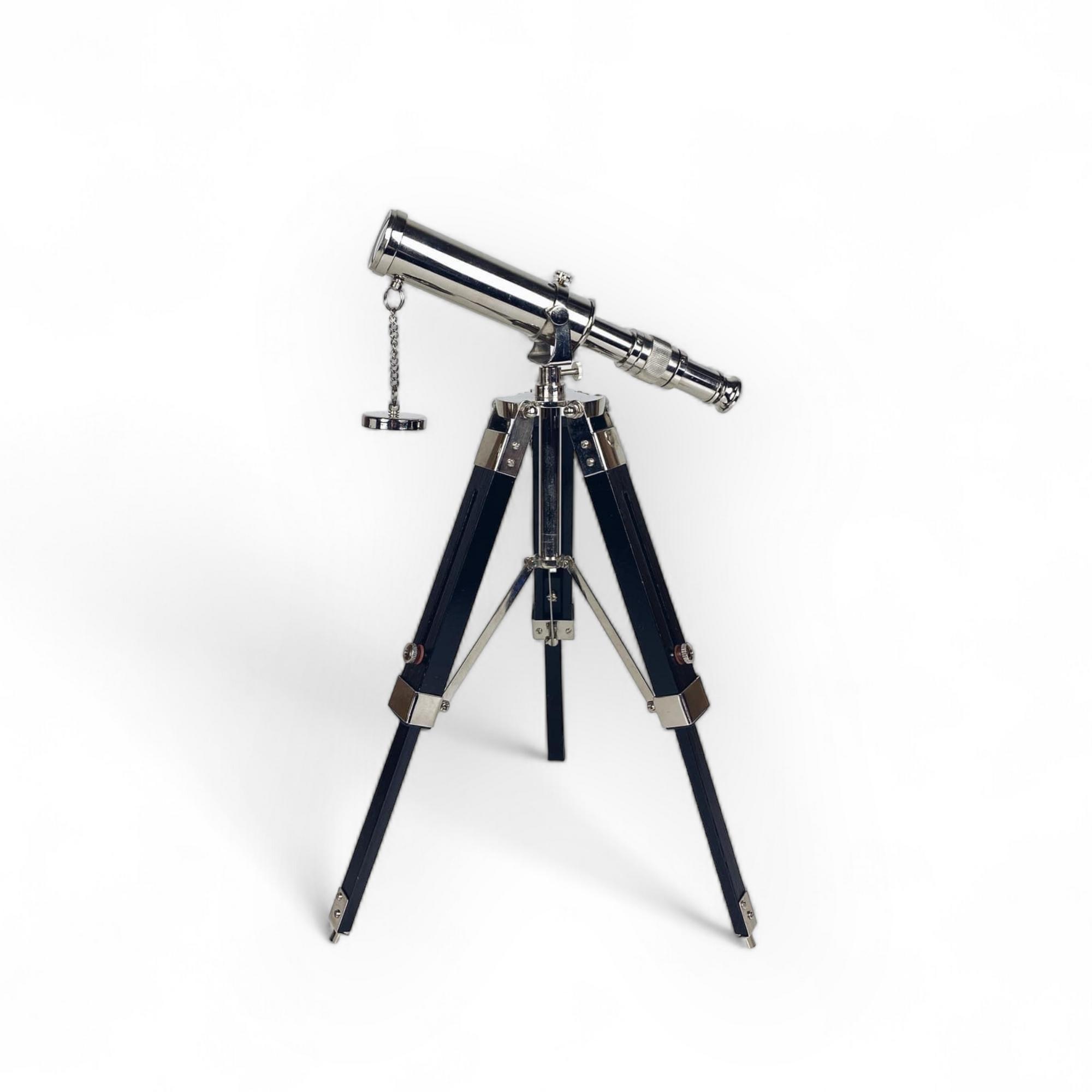 Підзорна труба на тринозі чорний/хром GL-036