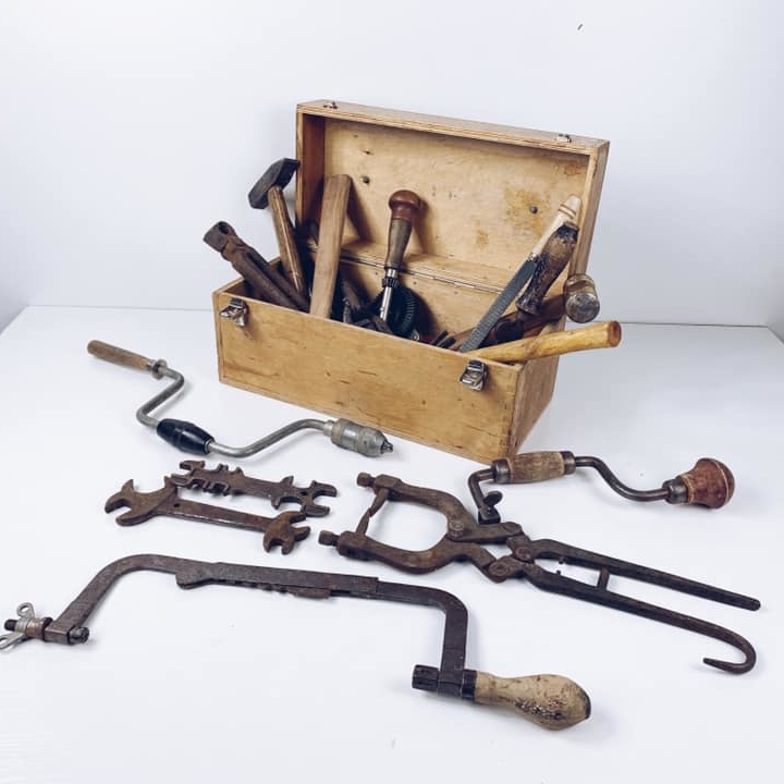 Ящик дерев'яний/інструменти вінтаж
