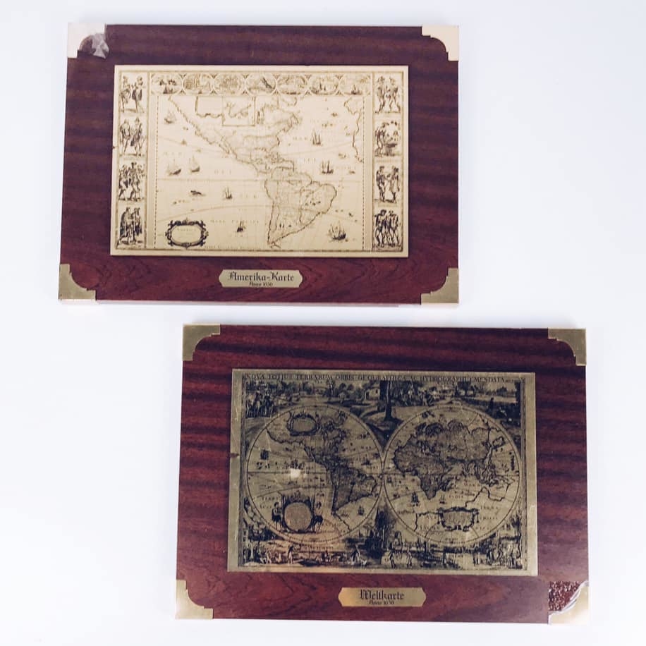 Панно гравюра на металі Стара мапа AR-400