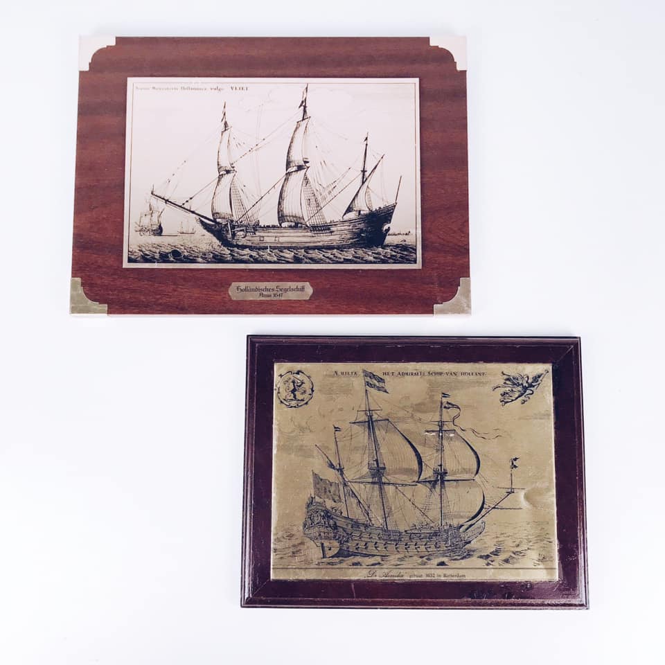 Панно гравюра на металі Фрегати AR-407