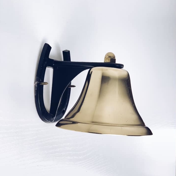 Дзвінок для вхідних дверей з підковою латунь WD-071