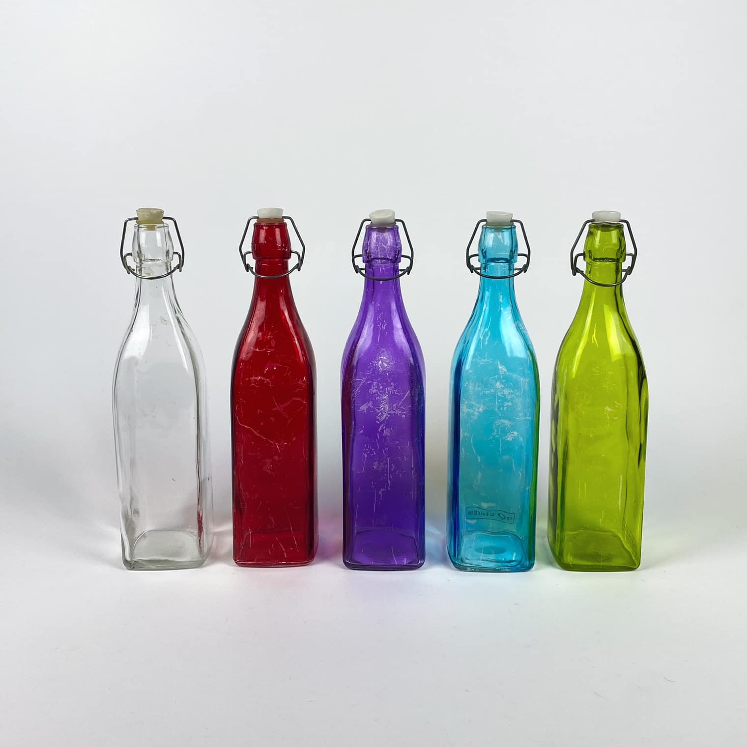 Пляшка з пробкою на кліпсі скло KF-073