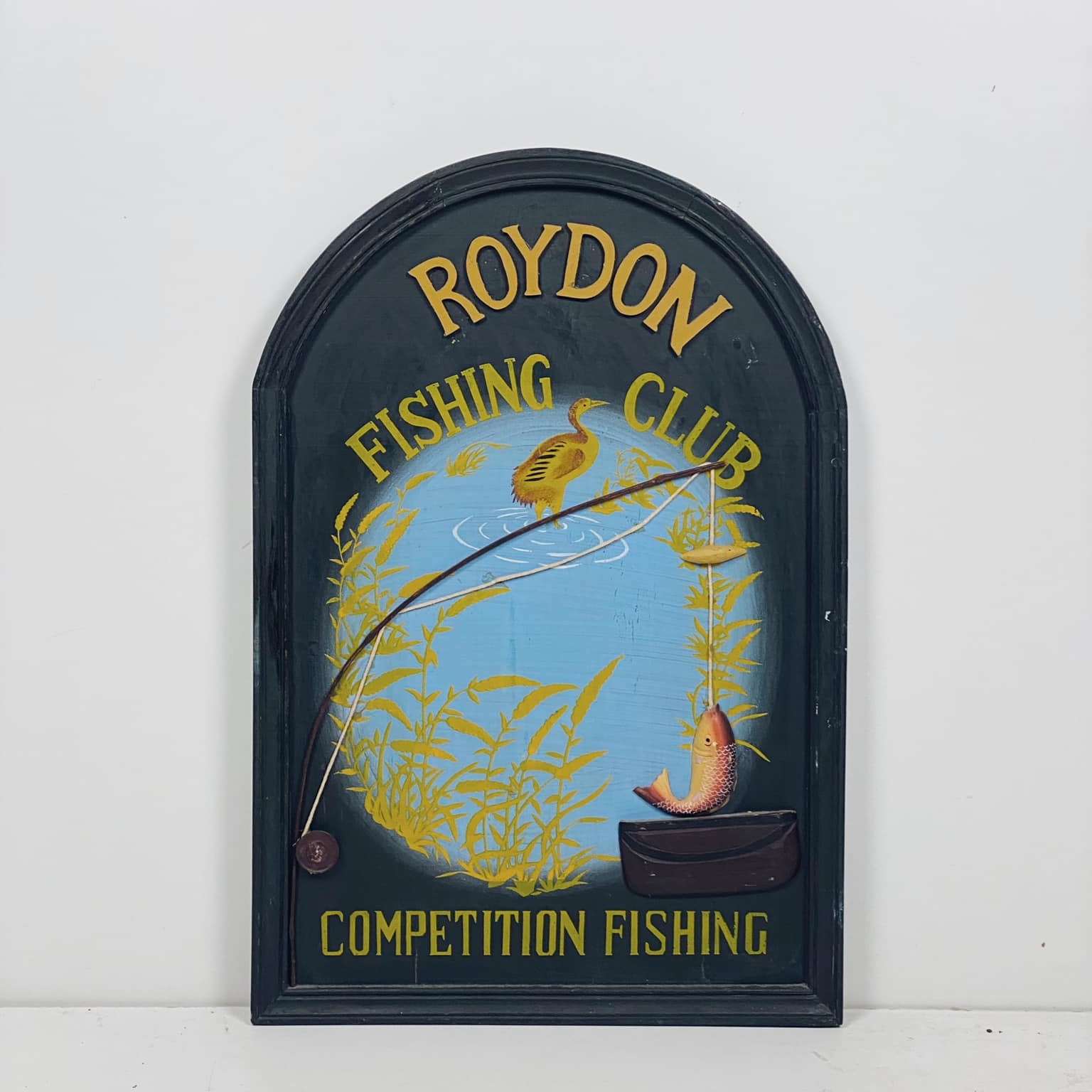 Панно Клуб рибалок з рельєфними елементами вінтаж AR-509