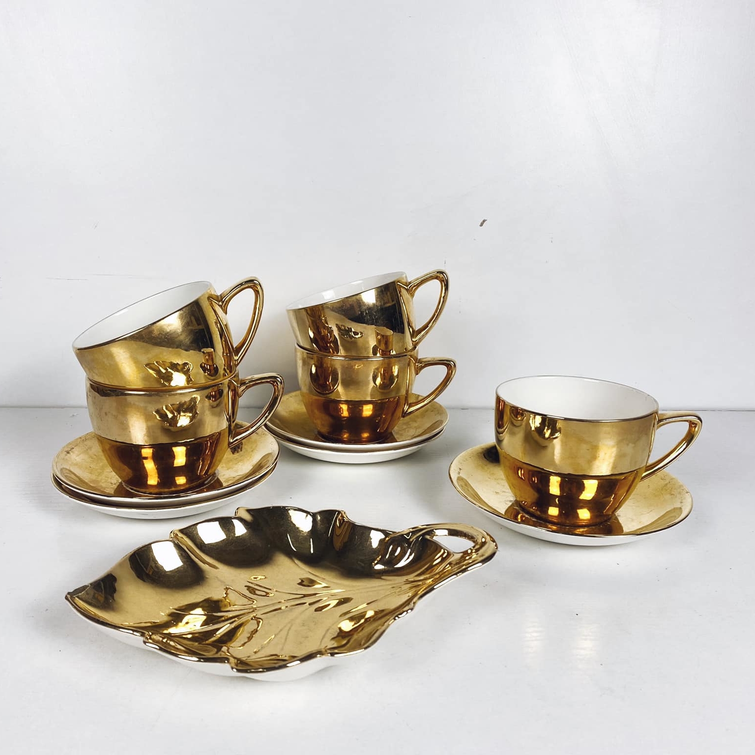 Набір чайний порцеляна золото вінтаж PP-003